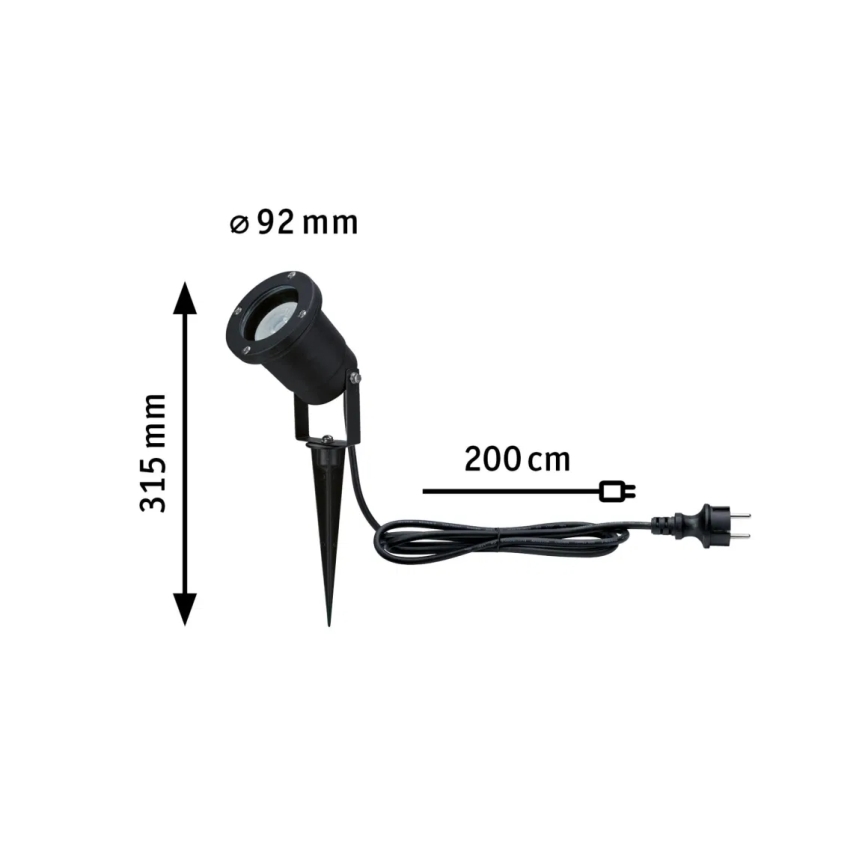 Paulmann 94731 - LED/4,3W IP65 Välivalgusti SPOT 230V