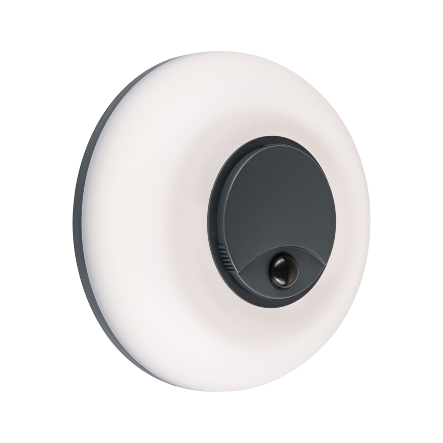 Paulmann 94956 - LED/20,5W IP65 Hämardatav välisseinavalgusti liikumis- ja hämaruseanduriga AUREVA 230V 2200/3000/4000K antratsiit