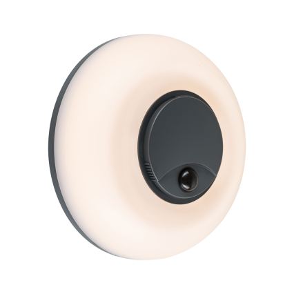 Paulmann 94956 - LED/20,5W IP65 Hämardatav välisseinavalgusti liikumis- ja hämaruseanduriga AUREVA 230V 2200/3000/4000K antratsiit