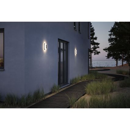Paulmann 94957 - LED/18,5W IP65 Hämardatav välisseinavalgusti ELUNOR 230V 2200/3000/4000K antratsiit