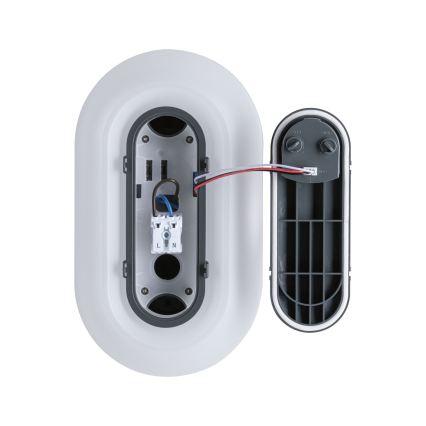 Paulmann 94958 - LED/18,5W IP65 Hämardatav välisseinale paigaldatav seinavalgusti liikumis- ja hämarussensoriga ELUNOR 230V 2200/3000/4000K antratsiit