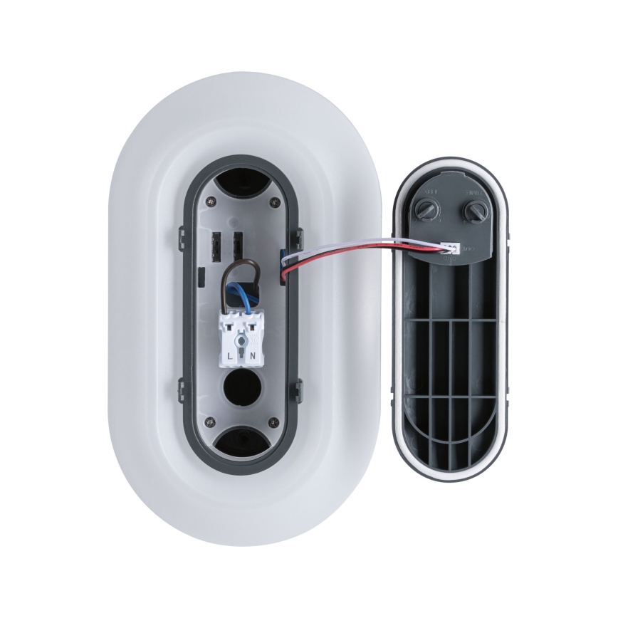 Paulmann 94958 - LED/18,5W IP65 Hämardatav välisseinale paigaldatav seinavalgusti liikumis- ja hämarussensoriga ELUNOR 230V 2200/3000/4000K antratsiit