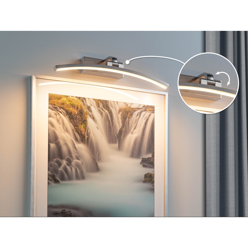 Paulmann 95557 - LED/8,5W Pildivalgusti BENTO 230V 40 cm mattkroom