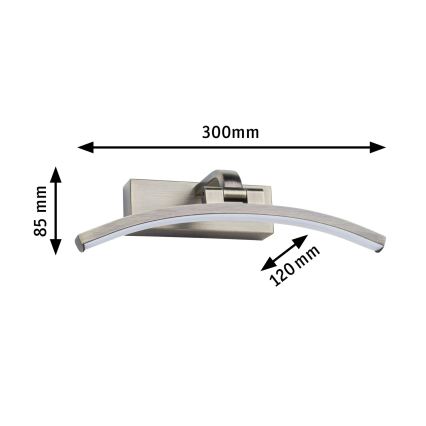 Paulmann 95559 - LED/6W Pildivalgusti BENTO 230V 30 cm messing
