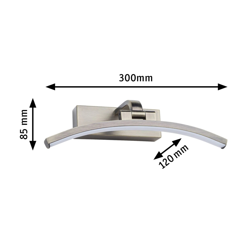 Paulmann 95559 - LED/6W Pildivalgusti BENTO 230V 30 cm messing