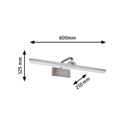 Paulmann 95570 - LED/11W pildivalgusti RENAN 230V 60 cm messing