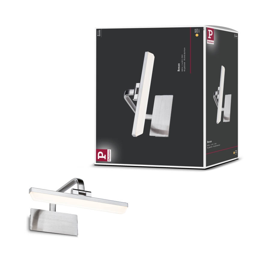 Paulmann 95571 - LED/6W pildivalgusti RENAN 230V 30 cm mattkroomviimistlusega