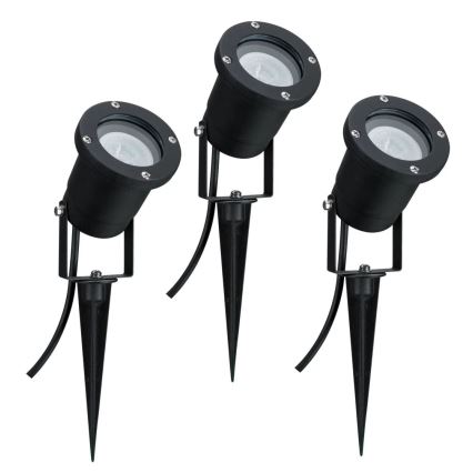 Paulmann 98897 - KOMPLEKT 3xLED GU10/3,5W IP65 Välivalgusti 230V