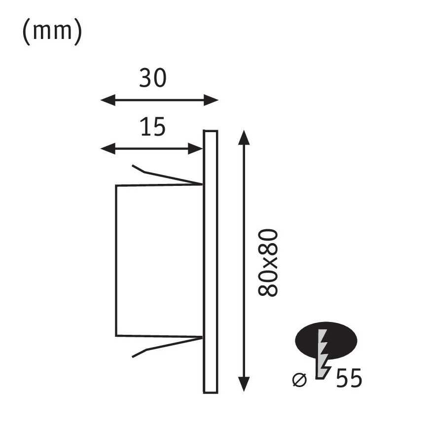 Paulmann 99495 - LED/1,2W Trepivalgusti EDGE 230V