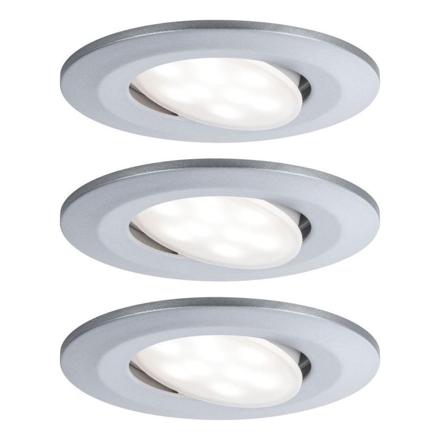 Paulmann 99933 - KOMPLEKT 3x LED/5,2W IP65 Hämardatav süvistatav valgusti vannituppa 230V