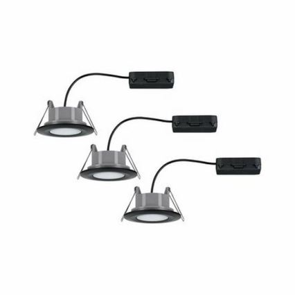 Paulmann 99991 - KOMPLEKT 3xLED/6W IP65 Süvistatav vannitoavalgusti CALLA 230V