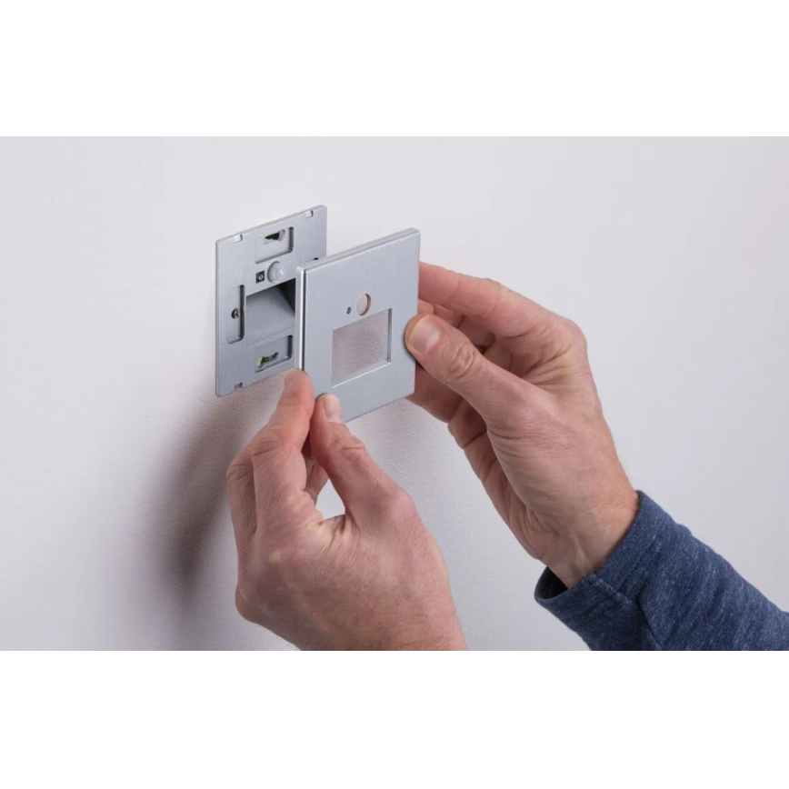 Paulmann  93134 - LED/1,2W Trepivalgusti anduriga EDGE 230V matt kroom