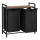 Pesukorv REX 73x72x33 cm pruun/must