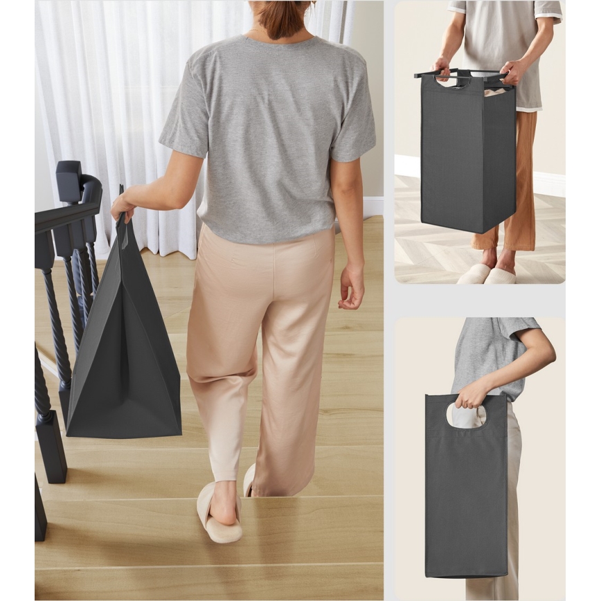 Pesukorv REX, must/hall