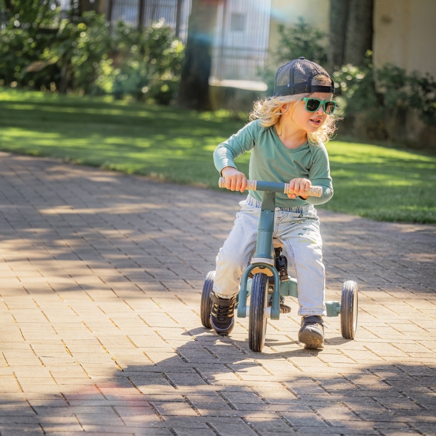 PETITE&MARS - 5-ühes laste kolmeratas TURBO PLUS Misty Green