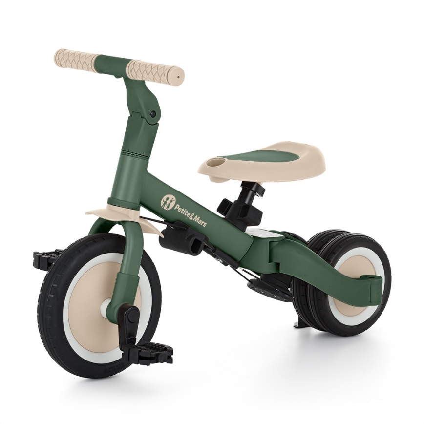 PETITE&MARS - 5-ühes laste kolmeratas TURBO PLUS Misty Green