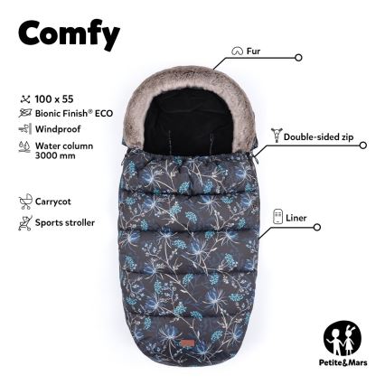 PETITE&MARS - Beebi soojakott 4-ühes COMFY Pastel Peach oranž