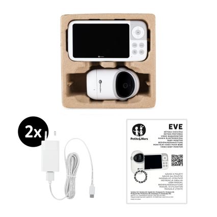 PETITE&MARS - Beebimonitor ekraaniga EVE 5.0 3,8V 3050 mAh
