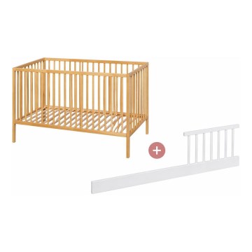 PETITE&MARS - Beebivoodi + turvapiire NELA BEECH 120x60 cm pöök