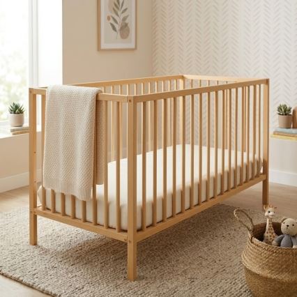 PETITE&MARS - Beebivoodi + turvapiire NELA BEECH 120x60 cm pöök