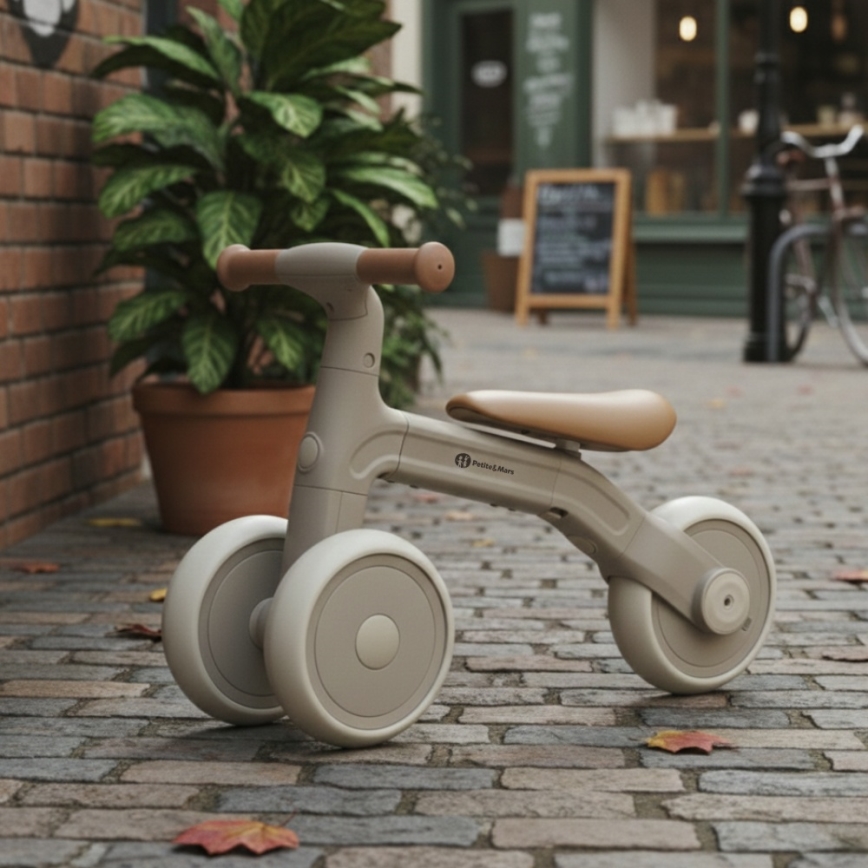 PETITE&MARS - BINGO 3-ühes laste kolmeratas, elevandiluuvalge