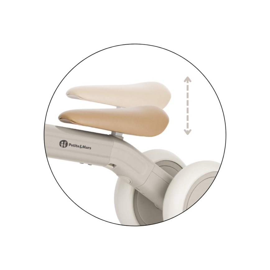 PETITE&MARS - BINGO 3-ühes laste kolmeratas, elevandiluuvalge