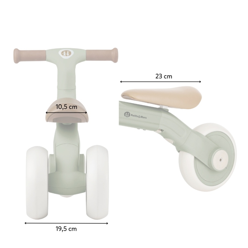 PETITE&MARS - BINGO 3-ühes laste kolmeratas, elevandiluuvalge