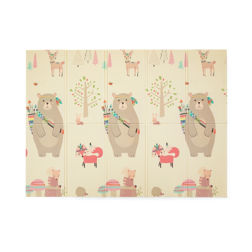 PETITE&MARS - Kokkupandav mängumatt CAMPY ELEPHANT&FOX