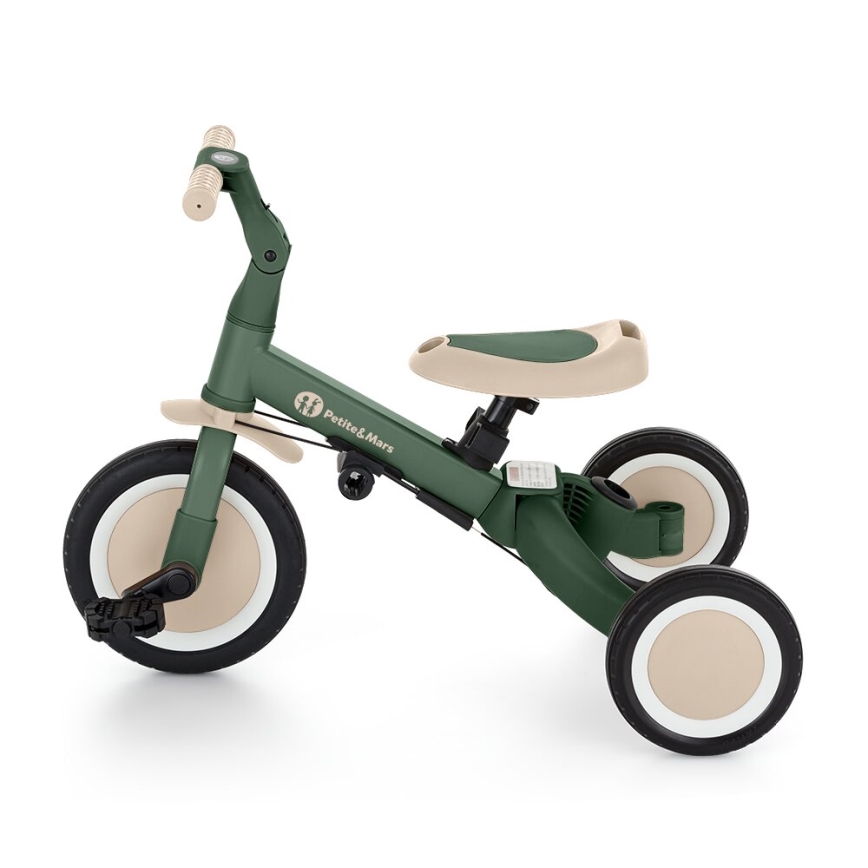 PETITE&MARS - Kolmerattaline 5-ühes TURBO Misty Green
