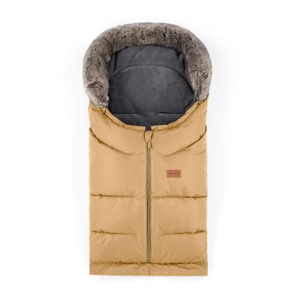 PETITE&MARS - KOMPLEKT Beebi soojakott 4-ühes ARCTIC + kärukindad FURRY pruun