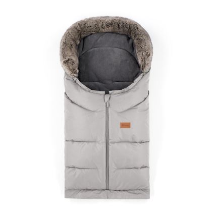 PETITE&MARS-KOMPLEKT Beebi soojakott 4-ühes ARCTIC + kärukindad FURRY šampanja