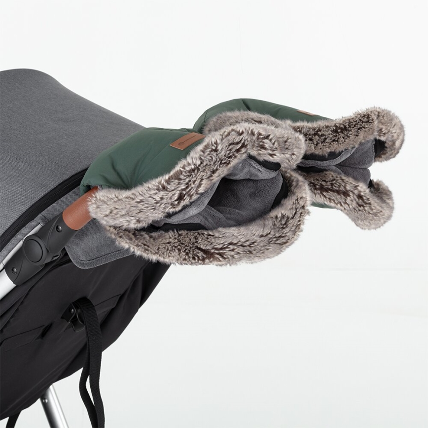 PETITE&MARS - KOMPLEKT Beebi soojakott 4-ühes ARCTIC + kärukindad Veritable khaki