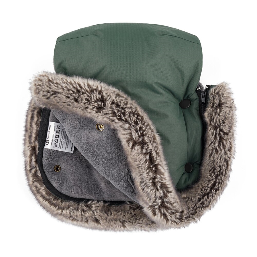 PETITE&MARS - KOMPLEKT Beebi soojakott 4-ühes ARCTIC + kärukindad Veritable khaki
