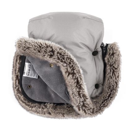 PETITE&MARS - KOMPLEKT Beebi soojakott 4-ühes COMFY + kärukindad FURRY šampanja