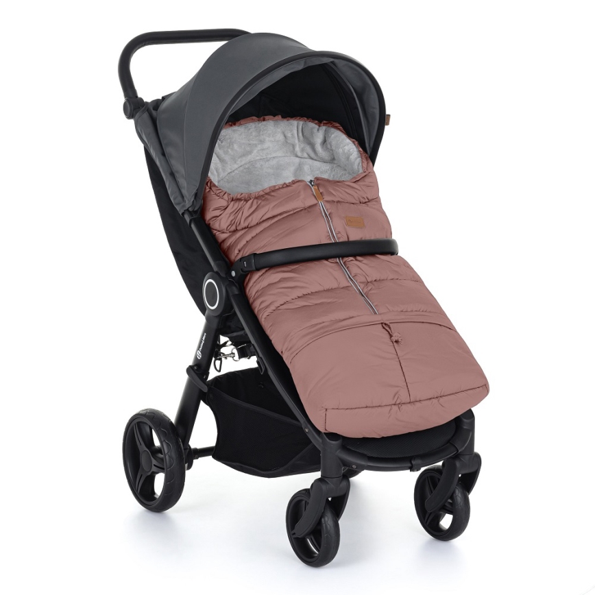 PETITE&MARS - KOMPLEKT Jalamuhv 3-ühes JIBOT + kätemuhvid jalutuskärule JASIE roosa