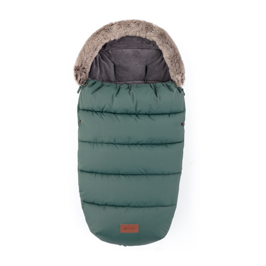 PETITE&MARS - KOMPLEKT Lapse jalakott 4-ühes COMFY + vankri käekatted FURRY Khaki
