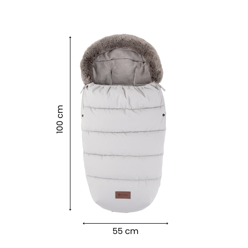 PETITE&MARS - KOMPLEKT Lapse jalakott 4-ühes COMFY + vankri käekatted FURRY Khaki
