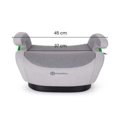 PETITE&MARS - OPTIMUS PRO i-Size Air autoistme kõrgenduspadi 125-150 cm (22-36 kg) hall