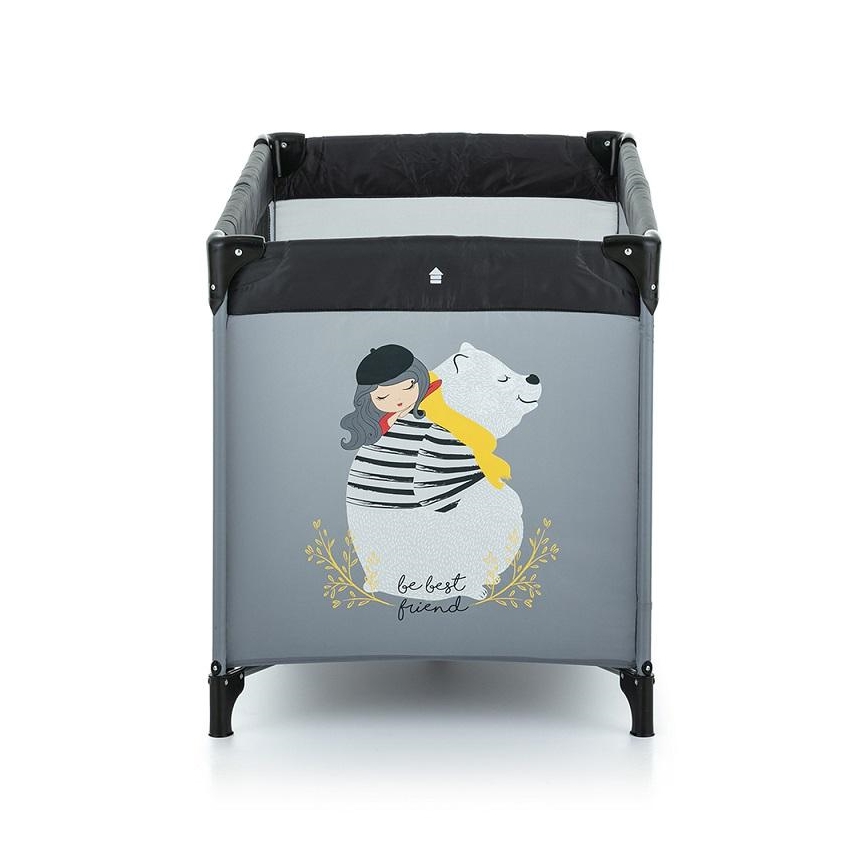 PETITE&MARS - Reisivoodi NYJA TEDDY FRIEND COAL hall/must
