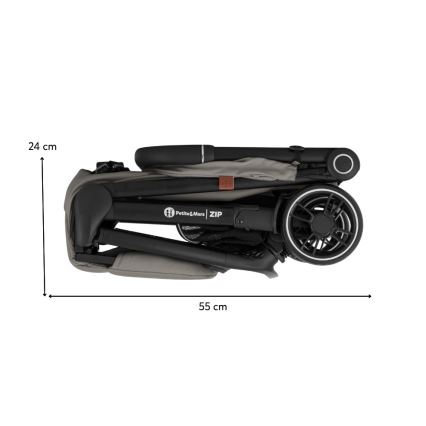 PETITE&MARS - ZIP spordijalutuskäru Velvet Grey