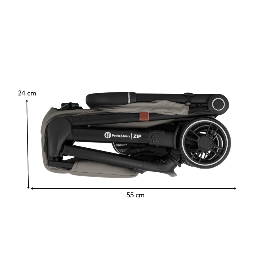 PETITE&MARS - ZIP spordijalutuskäru Velvet Grey