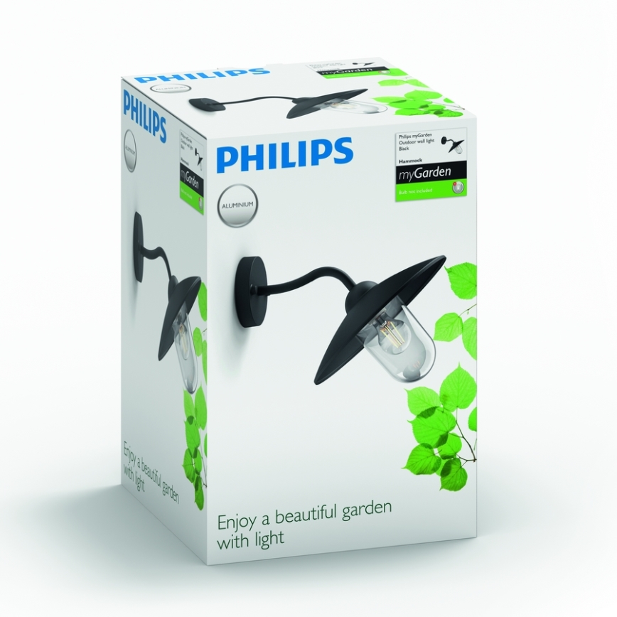 Philips 01643/30/PN - Seinavalgusti õue HAMMOCK 1xE27/60W/230V