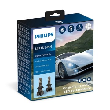 Philips 11972U91X2 - KOMPLEKT 2x LED Auto pirn Ultinon Pro9100 H7 PX26d/13,2W/12/24V 5800K