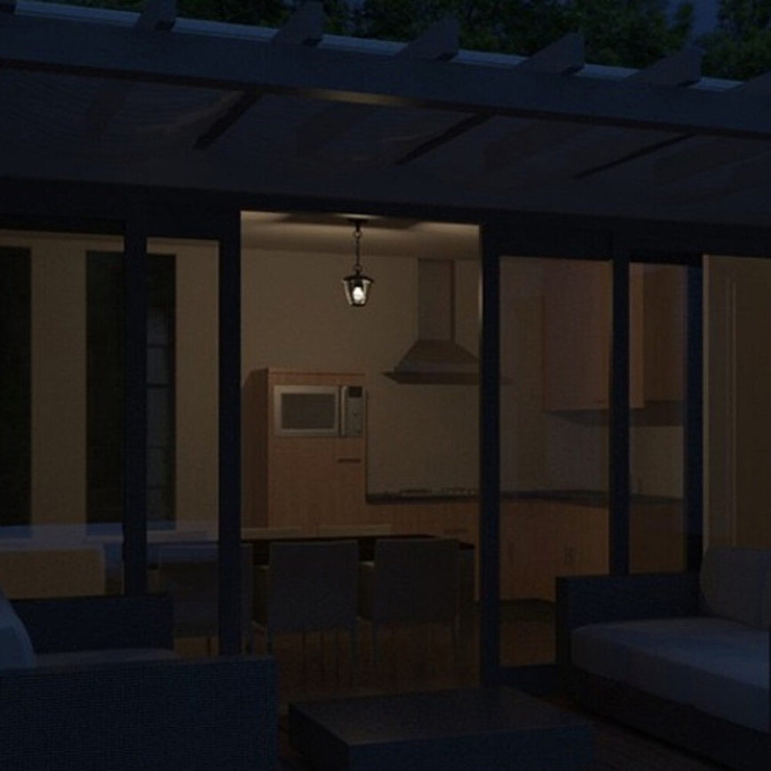 Philips 15386/30/16 - Väli ripplühter MYGARDEN CREEK 1xE27/60W/230V must IP44
