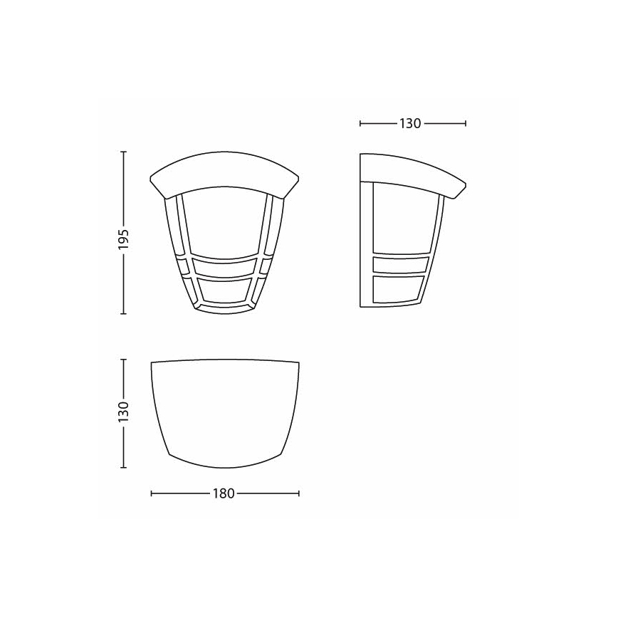 Philips - Väli seinavalgusti 1xE27/60W/230V IP44