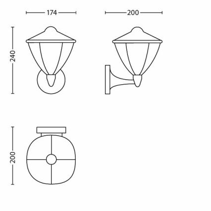 Philips 15470/31/16 - LED välisvalgusti MYGARDEN ROBIN 1xLED/4.5W/230V