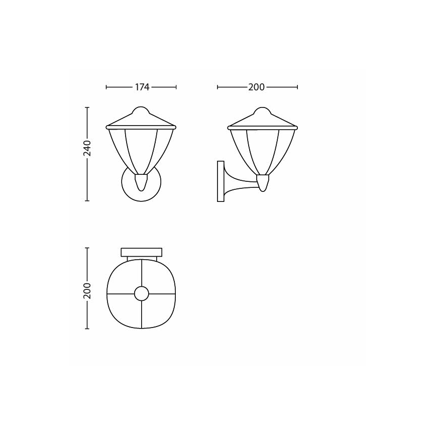 Philips 15470/31/16 - LED välisvalgusti MYGARDEN ROBIN 1xLED/4.5W/230V