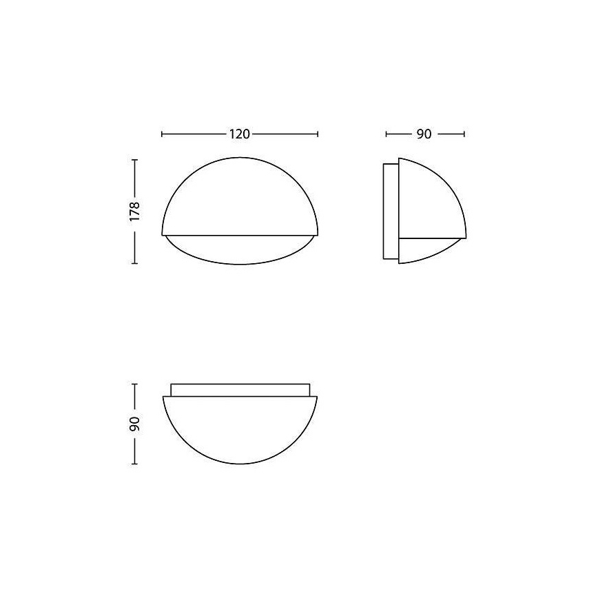 Philips - LED Välivalgusti 1xLED/3W/230V IP44