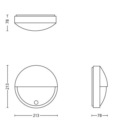 Philips - LED Välivalgusti anduriga LED/6W IP44