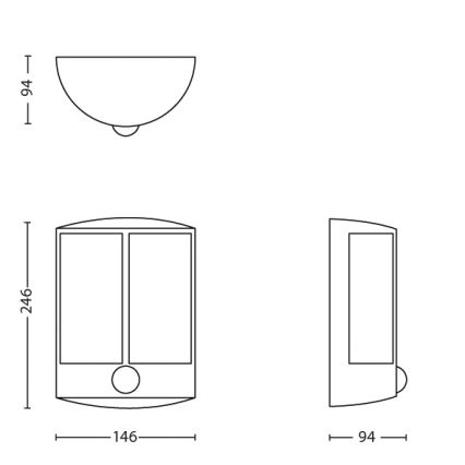 Philips - LED Välivalgusti anduriga LED/6W IP44